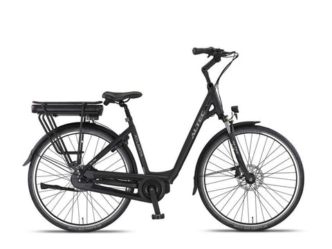 Vélo électrique Altec Atlanta, moteur central HYD 7 V, 28 pouces, 49 cm, noir mat 