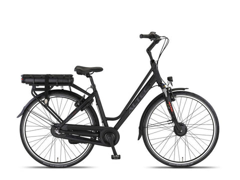 Vélo électrique Altec Delta 518 Wh, moteur roue avant 3 V, 28 pouces, 53 cm, noir mat 