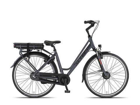 Vélo électrique Altec Delta 518 Wh, moteur roue avant 3 V, 28 pouces, 49 cm, gris fumé 