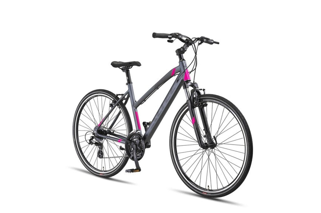 Altec Legarda Trekking V-Brakes 28 inch Antraciet/Pink