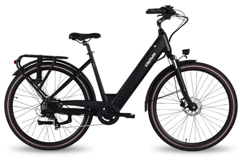 Vélo électrique Porto 7 V 28 pouces 53 cm Noir mat 